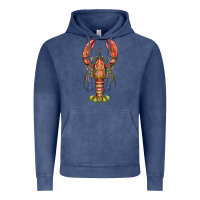Vintage Denim lobster Vintage Hoodie - BarkalooDesign