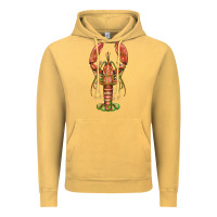 Vintage Mustard lobster Vintage Hoodie - BarkalooDesign
