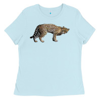 Baby Blue Ocelot Ladies Tee - LillyAllenDesigns