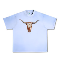 Grape Ice longhorn cow head Urban Heavy Tee - RanaPortraitStore