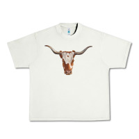 Pistachio longhorn cow head Urban Heavy Tee - RanaPortraitStore