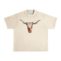 Sandshell longhorn cow head Urban Heavy Tee - RanaPortraitStore