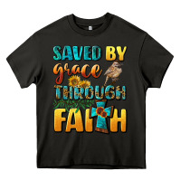 Asphalt saved by grace through faith Heavy Core Tee - BundleAndBundleShop