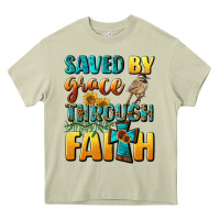 Mossy saved by grace through faith Heavy Core Tee - BundleAndBundleShop