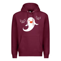 Burgundy genshin impact hu tao  spirit ghost art lightweight Premium Hoodie - DesigneFamous