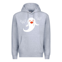 Heather Grey genshin impact hu tao  spirit ghost art lightweight Premium Hoodie - DesigneFamous
