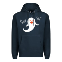 Navy genshin impact hu tao  spirit ghost art lightweight Premium Hoodie - DesigneFamous
