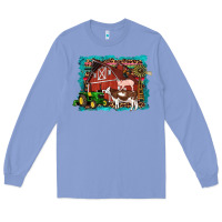 Colony Blue farm life tractor cow pig rooster Long Sleeve Tee - Artiststas