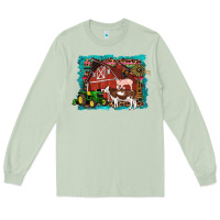 Matcha farm life tractor cow pig rooster Long Sleeve Tee - Artiststas