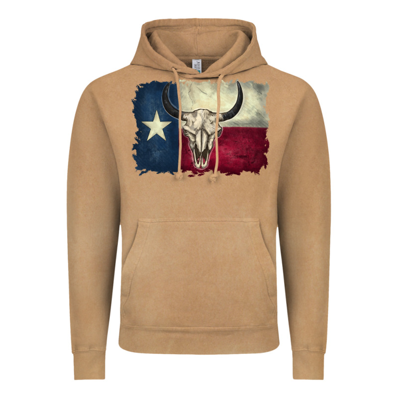 Texas Flag Vintage Hoodie by BarkalooDesign | Teevron
