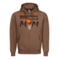 Chestnut My Favorite Basketball Player Calls Me Mom Zipper Hoodie - Bettercallsaul