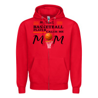 Red My Favorite Basketball Player Calls Me Mom Zipper Hoodie - Bettercallsaul