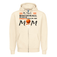 Sandshell My Favorite Basketball Player Calls Me Mom Zipper Hoodie - Bettercallsaul