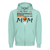 My Favorite Basketball Player Calls Me Mom Zipper Hoodie | Teevron