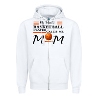 White My Favorite Basketball Player Calls Me Mom Zipper Hoodie - Bettercallsaul