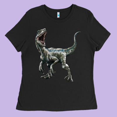 Velociraptor Ladies Tee Designed By Lillyallendesigns