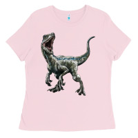 Bubblegum Pink Velociraptor Ladies Tee - LillyAllenDesigns
