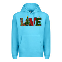 Ocean Blue christmas tree love Premium Hoodie - RanaPortraitStore