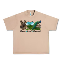 Burro Peace Love Peacock Urban Heavy Tee - LillyAllenDesigns