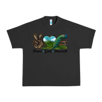 Pigment Black Peace Love Peacock Urban Heavy Tee - LillyAllenDesigns