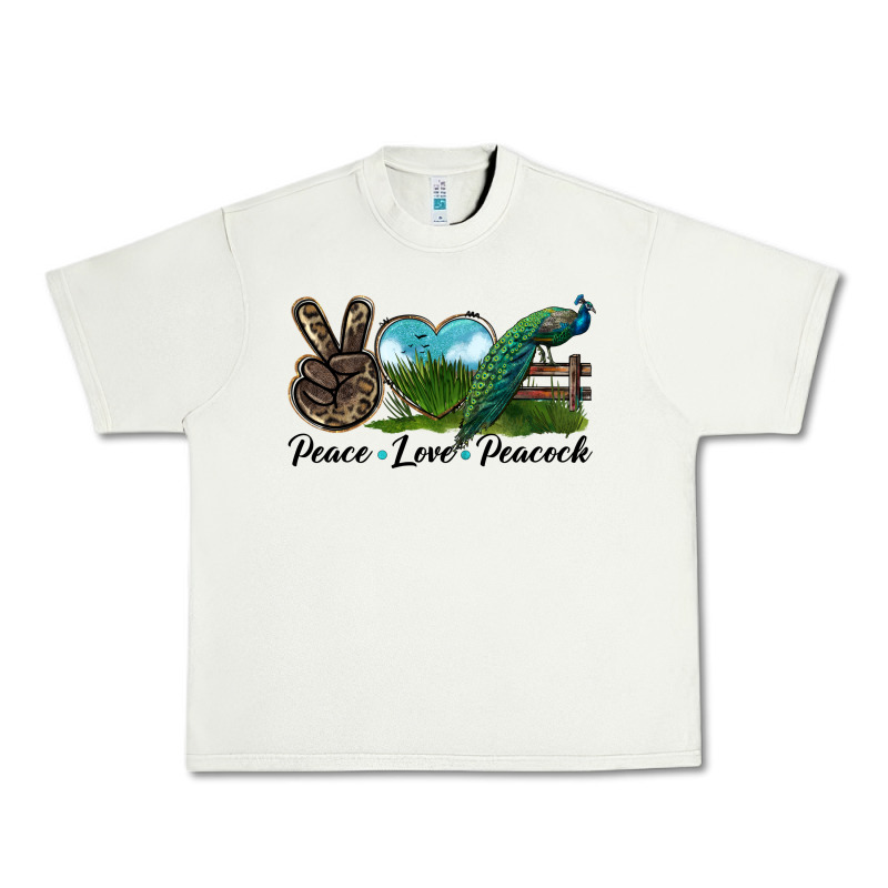 Peace Love Peacock Urban Heavy Tee by LillyAllenDesigns | Teevron