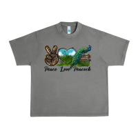 Tornado Peace Love Peacock Urban Heavy Tee - LillyAllenDesigns