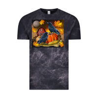 Cloud Black Fall Crow Vintage Tee - LillyAllenDesigns