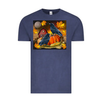 Vintage Denim Fall Crow Vintage Tee - LillyAllenDesigns