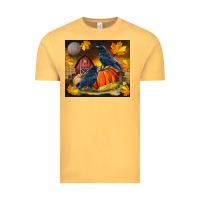 Vintage Mustard Fall Crow Vintage Tee - LillyAllenDesigns