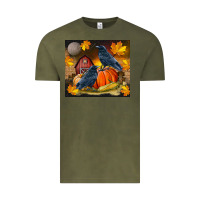 Vintage Olive Fall Crow Vintage Tee - LillyAllenDesigns