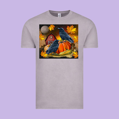 Fall Crow Vintage Tee Designed By Lillyallendesigns