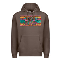 Coffee dog mom danchshund  license plate template Premium Hoodie - BarkalooDesign