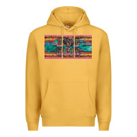 Mustard dog mom danchshund  license plate template Premium Hoodie - BarkalooDesign
