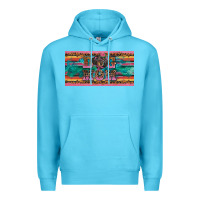 Ocean Blue dog mom danchshund  license plate template Premium Hoodie - BarkalooDesign