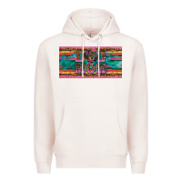 Pale Pink dog mom danchshund  license plate template Premium Hoodie - BarkalooDesign