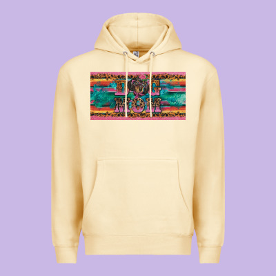 Dog Mom Danchshund  License Plate Template Premium Hoodie Designed By Barkaloodesign