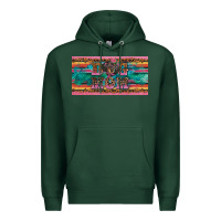 Sports Green dog mom danchshund  license plate template Premium Hoodie - BarkalooDesign