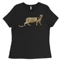 Black Jaguarundi Ladies Tee - LillyAllenDesigns