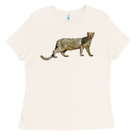 Bone Jaguarundi Ladies Tee - LillyAllenDesigns