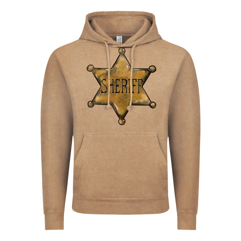 Sheriff Star Vintage Hoodie by BarkalooDesign | Teevron
