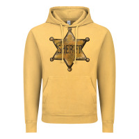 Vintage Mustard sheriff star Vintage Hoodie - BarkalooDesign