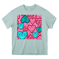 Arona valentines day hearts seamless pattern Heavy Core Tee - BundleAndBundleShop