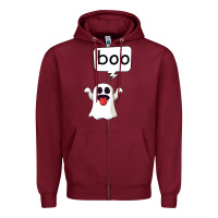 Burgundy Boo Zipper Hoodie - Bettercallsaul