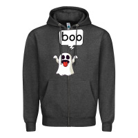 Charcoal Heather Boo Zipper Hoodie - Bettercallsaul