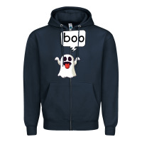 Navy Boo Zipper Hoodie - Bettercallsaul