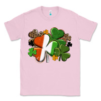 Bubblegum Pink Irish flag shamrock St. Patricks Day Classic Tee - FaDigitalArtStudio