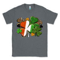 Charcoal Heather Irish flag shamrock St. Patricks Day Classic Tee - FaDigitalArtStudio