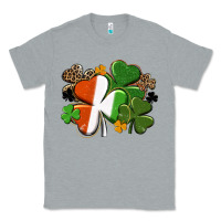 Heather Grey Irish flag shamrock St. Patricks Day Classic Tee - FaDigitalArtStudio
