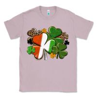 Lilac Irish flag shamrock St. Patricks Day Classic Tee - FaDigitalArtStudio
