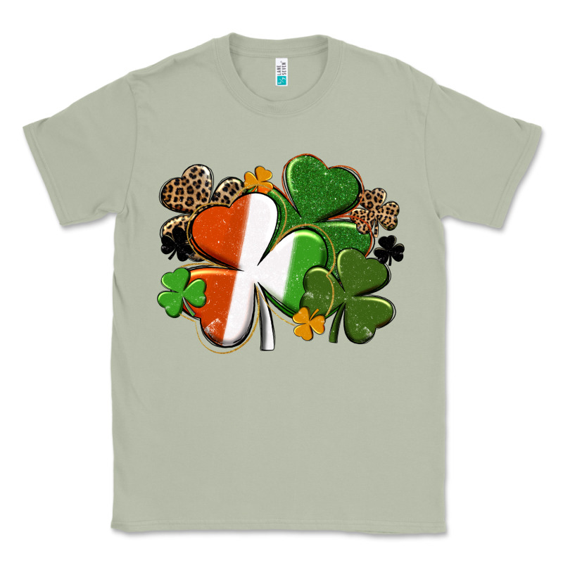 Irish Flag Shamrock St. Patricks Day Classic Tee by FaDigitalArtStudio | Teevron